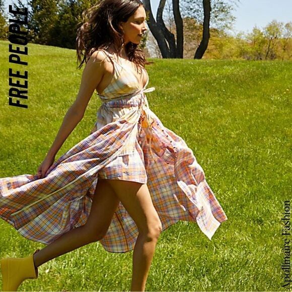 FREE PEOPLE SERENDIPITY SET PINK YELLOW COMBO NWT XS - Picture 3 of 11